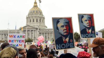 Las protestas contra Trump se han multiplicado en las últimas semanas en todo el mundo.
