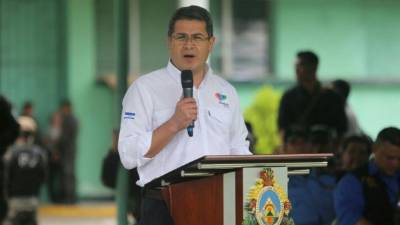 El presidente Juan Orlando Hernández destacó el éxito de la 'Operación Arpía'.