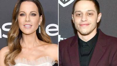 La actriz Kate Beckinsale y el humorista Pete Davidson.