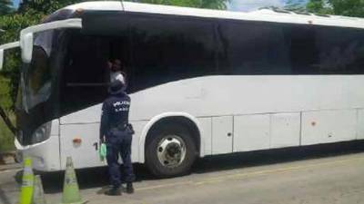 Fotografía de archivo de operativos policiales en la frontera de Honduras y Nicaragua.