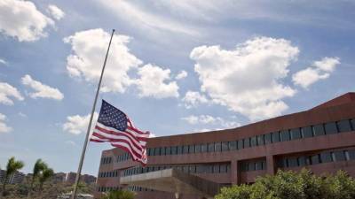 Edificio de la embajada de los Estados Unidos en Caracas.