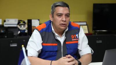 Josué Mejía, director del Centro de Emergencias y Coordinaciones del 911, habló con LA PRENSA. FOTO: F. Muñoz