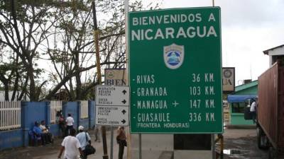Frontera de Guasaule (Choluteca) entre Honduras y Nicaragua. El presidente del vecino país está anuente en impulsar la unión aduanera.