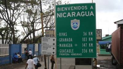 Frontera de Guasaule (Choluteca) entre Honduras y Nicaragua. El presidente del vecino país está anuente en impulsar la unión aduanera.