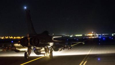 Aviones de combate franceses atacaron al grupo Estado Islámico en Siria. AFP
