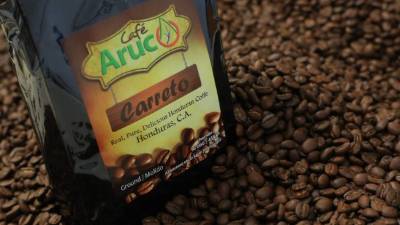 El empaque del Café Carreto, una de las tres marcas de la empresa Aruco. Fotos: Melvin Cubas