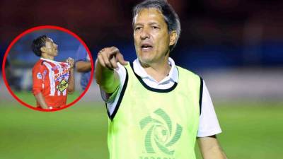 Carlos Restrepo elogió a Javier Portillo, autor del gol del empate del Vida. Foto Samuel Zelaya