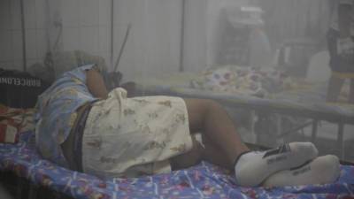 Un paciente con zika en un hospital de Honduras.