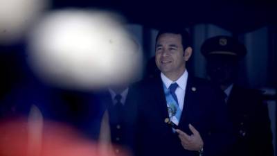 En la imagen, el presidente guatemalteco, Jimmy Morales. EFE/Archivo