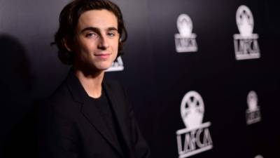 LOS ANGELES, CA - JANUARY 13: Timothee Chalamet attends the 43rd Annual Los Angeles Film Critics Association Awards on January 13, 2018 in Los Angeles, California. Matt Winkelmeyer/Getty Images/AFP== FOR NEWSPAPERS, INTERNET, TELCOS & TELEVISION USE ONLY ==