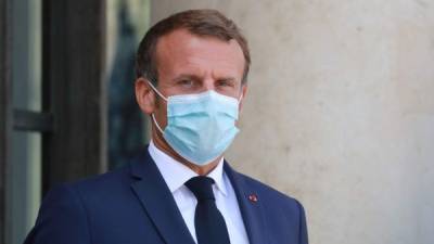 Macron dio positivo por coronavirus esta mañana y va a permanecer aislado una semana./AFP.