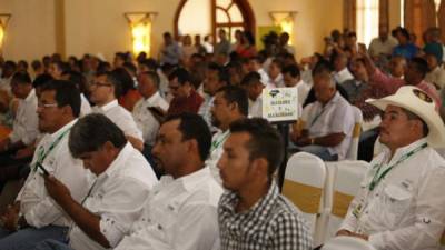 Los alcaldes reunidos hace un mes en una asamblea en La Ceiba.