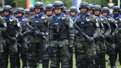 El presidente Hernández les dio la bienvenida a los elementos.