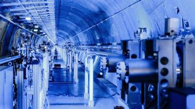 Instalaciones del XFEL o Láser Europeo de Elctrónes Libres y Rayos X, ubicadas cerca de Hamburgo, Alemania.