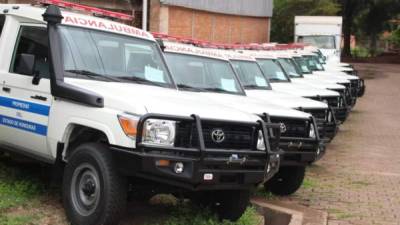 Las ambulancias beneficiarán a más de tres millones de hondureños de 12 de los 18 departamentos de Honduras, señaló el BCIE.
