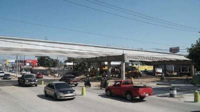 Así se encuentra la construcción del paso a desnivel en la 10 avenida, entre la 1 y 2 calle.