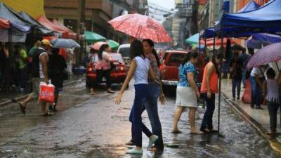 En San Pedro Sula, las lluvias dejarán precipitaciones de unos cinco milímetros.