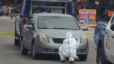 La policía informó que el vehículo utilizado por los sujetos para matar al chofer de bus tenía reporte de robo.