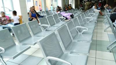 La sala de emergencia del Instituto Hondureño de Seguridad Social en la zona norte.