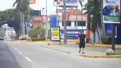 La actividad comercial de San Pedro Sula está paralizada desde mediados de marzo.