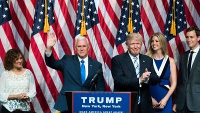 Durante el acto, Pence comparó a Trump con la figura de Ronald Reagan, ícono del Partido Repúblicano.