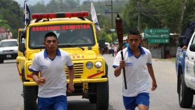 La Antorcha Centroamericana por la Paz llegó a Santa Bárbara.