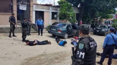 Lso cinco sujetos fueron capturados y remitidos a la fiscalía.