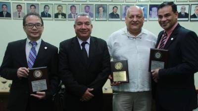 Luis Alonzo Chou Leán, Mario Armando Valladares Núñez, Aníbal Francisco Murillo Taylor y Aarón Aquiles Pineda Guerra