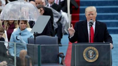LAS VEGAS, NEVADA - JUNE 05: Actor, comedian, writer and impressionist John Di Domenico as former U.S. President Donald Trump performs during the 'One Night Only of Great Comedy' show at Notoriety at Neonopolis on June 5, 2021 in Las Vegas, Nevada. Ethan Miller/Getty Images/AFP (Photo by Ethan Miller / GETTY IMAGES NORTH AMERICA / Getty Images via AFP)