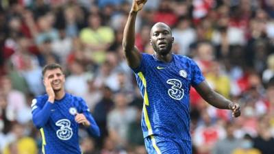 Romelu Lukaku se estrenó en su regreso al Chelsea. Foto AFP.