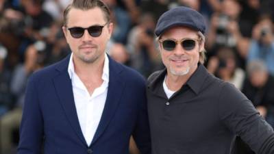Leonardo DiCaprio (I) y Brad Pitt estrenaron 'Once Upon a Time...in Hollywood' en Cannes.