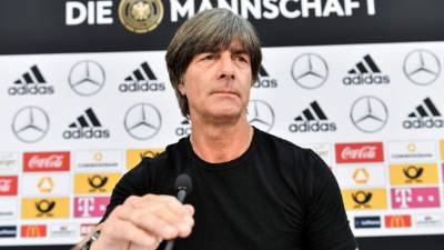 El seleccionador alemán, Joachim Löw dio a conocer este lunes su convocatoria definitiva para el Mundial de Rusia 2018. FOTO EFE/ Sascha Steinbach