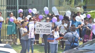 Justicia. Pobladores de La Ceiba han protestado para que se haga justicia por la violación de la menor.