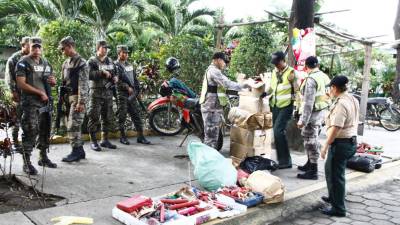 La presencia de soldados de la 105 Brigada es eficaz en el decomiso.