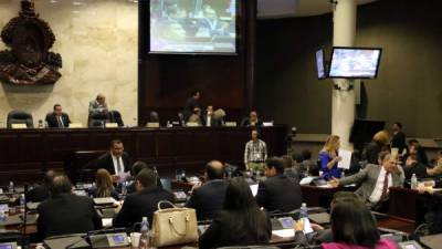 El Congreso Nacional en la sesión de anoche.