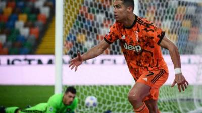 Cristiano Ronaldo llegó a los 27 goles en la presente campaña de la SERIE A. Foto AFP.