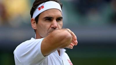 El suizo Roger Federer anunció su baja definitiva de los Juegos Olímpicos de Tokio . Foto AFP.