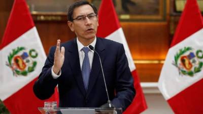 El presidente de Perú, Martín Vizcarra. EFE/ Paolo Aguilar/Archivo