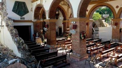 La parroquia Inmaculada Concepción. Fotos: AFP