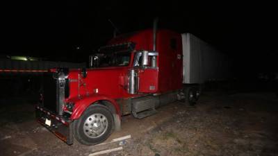 El furgon con placas de Nicaragua.