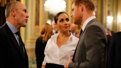 Los duques de Sussex, Meghan Markle y el príncipe Harry. AFP.