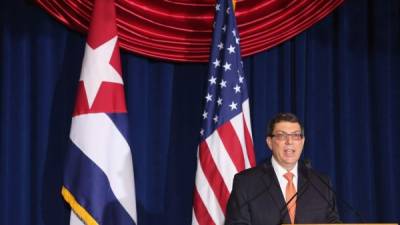El ministro de Relaciones Exteriores de Cuba reclamó el fin del embargo estadounidense a la Isla.