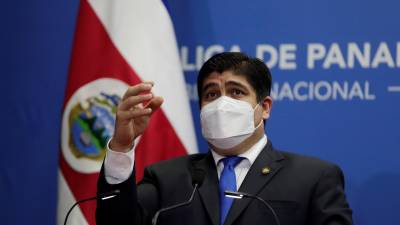 El presidente de Costa Rica, Carlos Alvarado.