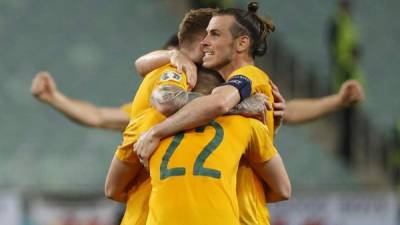 La selección de Gales pone un pie en la siguiente fase de la Euro. Foto AFP.