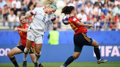 Estados Unidos venció a España y se enfrentará en cuartos de final a Francia. Foto AFP.