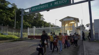 El Gobierno de Biden ha expulsado a miles de migrantes centroamericanos enviándolos a México.///AFP.