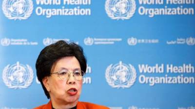 La directora general de la Organización Mundial de la Salud (OMS), Margaret Chan, tras una reunión del Comité de Emergencia de la OMS. EFE/Archivo