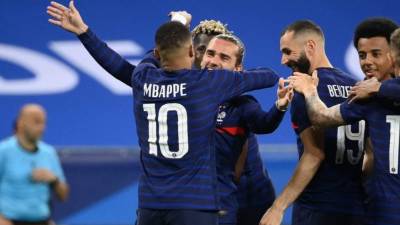 Francia no tuvo problemas para golear a la Gales de Gareth Bale. Foto AFP.