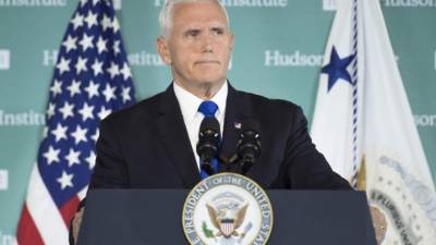 Pence se reunió este jueves con los presidentes del Triángulo Norte para discutir temas sobre seguridad, migración y comercio./AFP.
