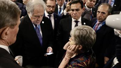 Luis Almagro, secretario general de la Organización de Estados Americanos (OEA), participA en la reunión extraordinaria de cancilleres por la situación de Guatemala.